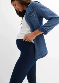 bonprix Bekleidung·Blazer^Thermo-Leggings für die Schwangerschaft in Jeansoptik blau