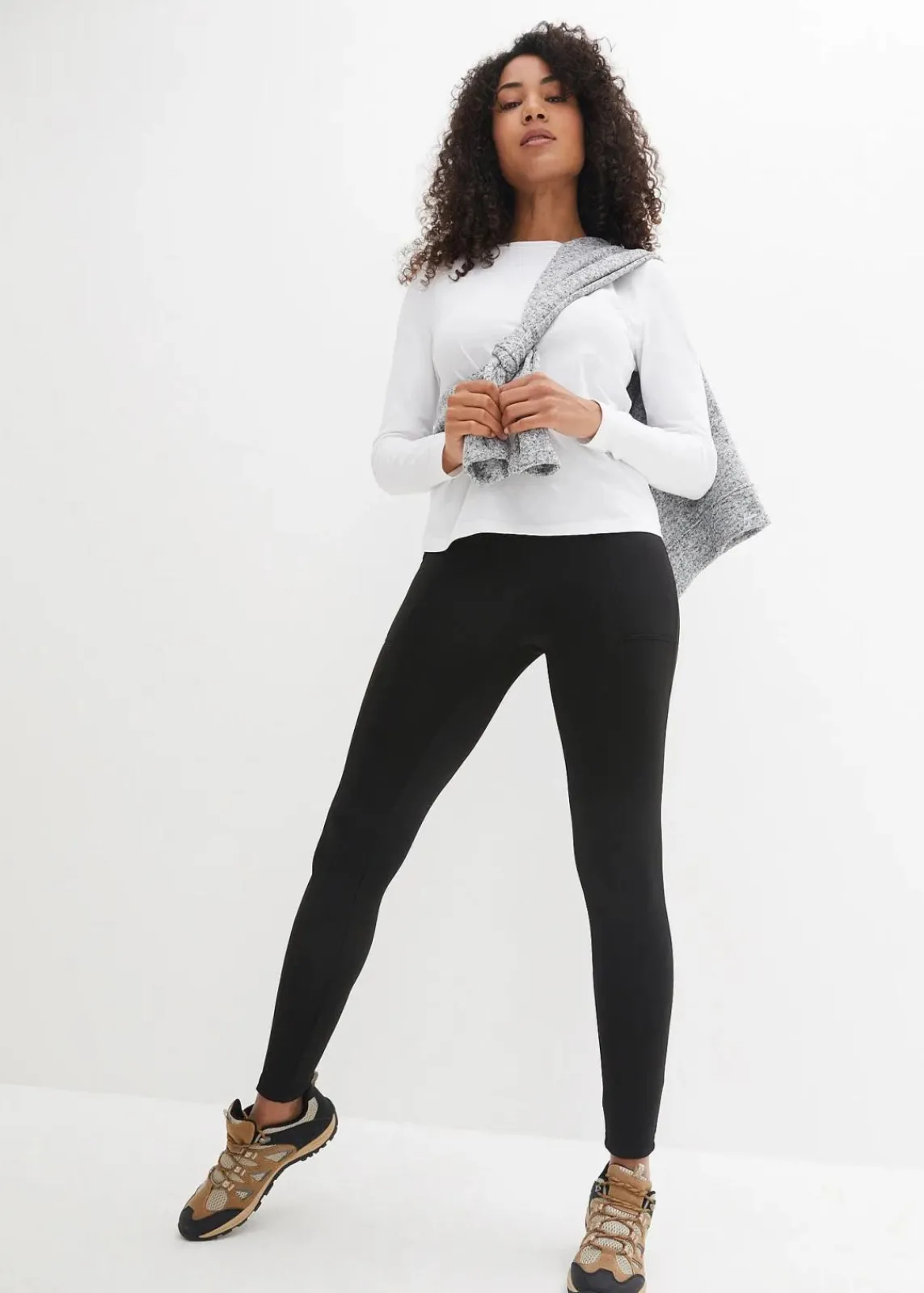 bonprix Bekleidung·Sweat|Bekleidung·Kleider^Thermo-Leggings, knöchelfrei schwarz