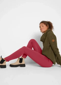 bonprix Hosen|Thermobekleidung^Thermo-Leggings mit Bequembund rot