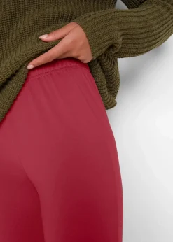bonprix Hosen|Thermobekleidung^Thermo-Leggings mit Bequembund rot
