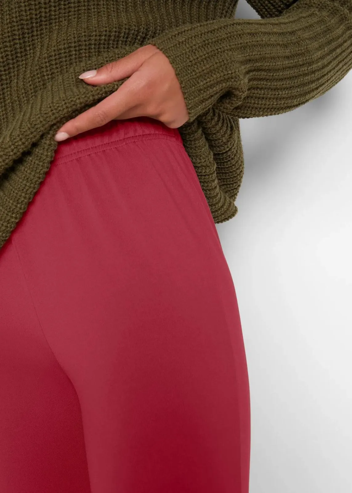 bonprix Hosen|Thermobekleidung^Thermo-Leggings mit Bequembund rot