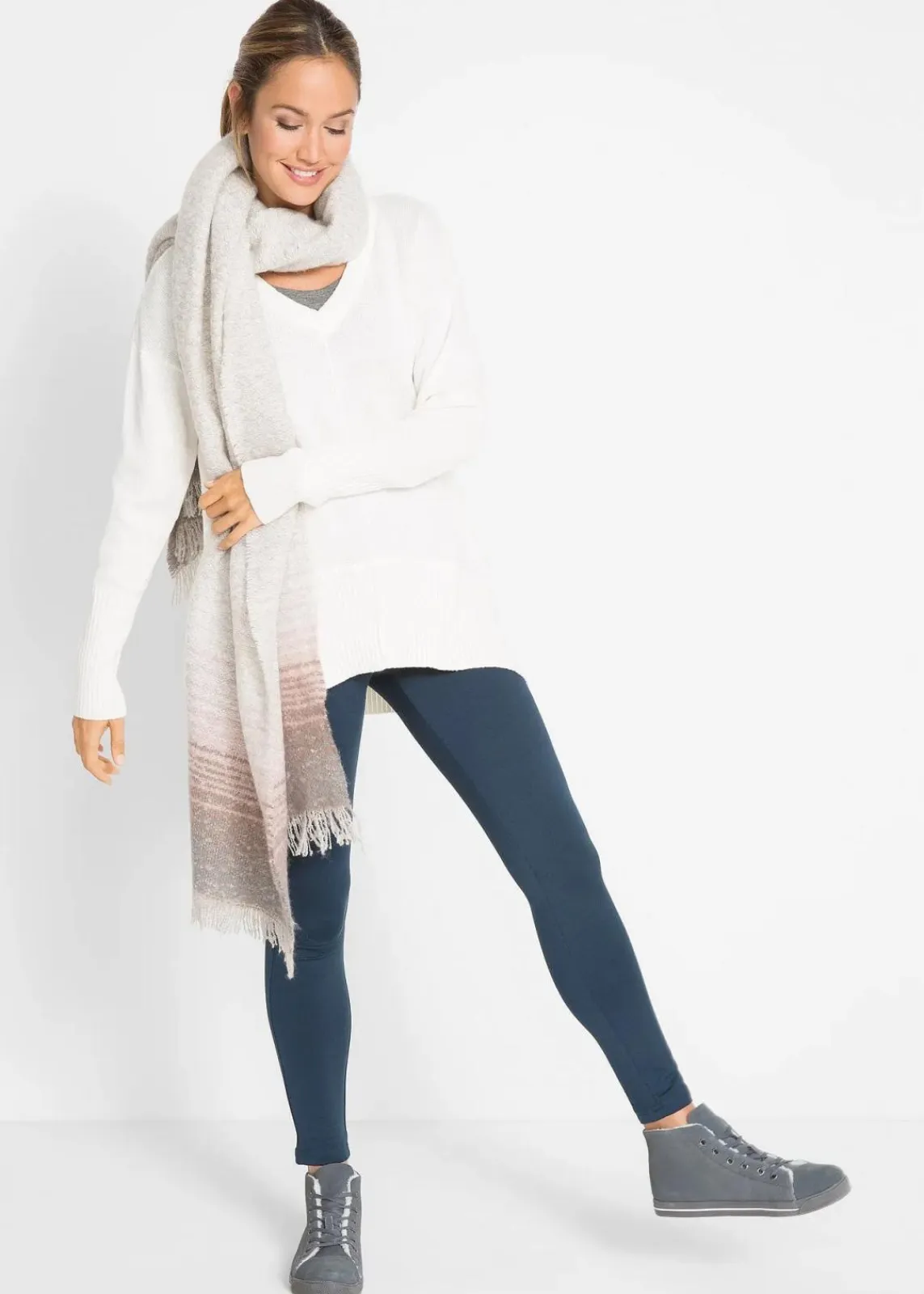 bonprix Hosen|Thermobekleidung^Thermo-Leggings mit Bequembund dunkelblau