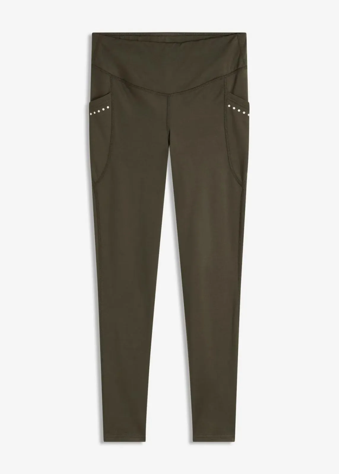 bonprix Bekleidung·Sweat|Bekleidung·Kleider^Thermo-Leggings mit reflektierenden Details und Handytasche nachtoliv