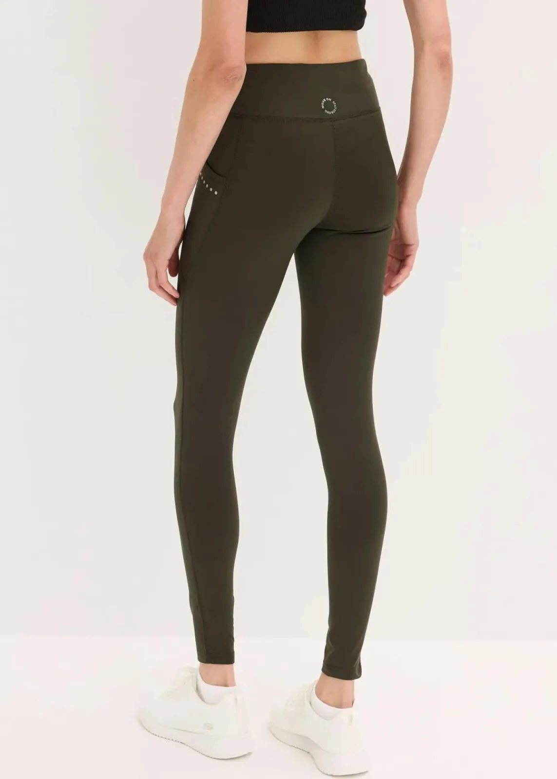 bonprix Bekleidung·Sweat|Bekleidung·Kleider^Thermo-Leggings mit reflektierenden Details und Handytasche nachtoliv