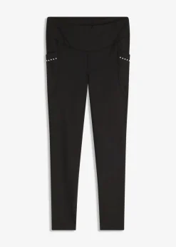 bonprix Hosen|Sportbekleidung^Thermo-Leggings mit reflektierenden Details und Handytasche schwarz