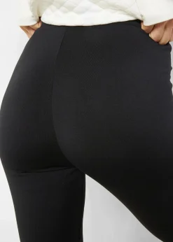 bonprix Bekleidung·Sweat|Bekleidung·Kleider^Thermo-Leggings mit Tasche, knöchelfrei schwarz
