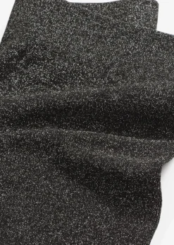 bonprix Bekleidung·Kleider|Thermounterwäsche^Thermo-Strumpfleggings aus Glitzergarn schwarz/silber