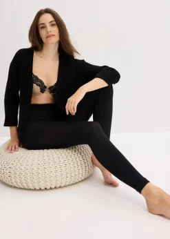 bonprix Bekleidung·Kleider|Nachhaltigere Materialien^Thermo-Strumpfleggings 140den schwarz
