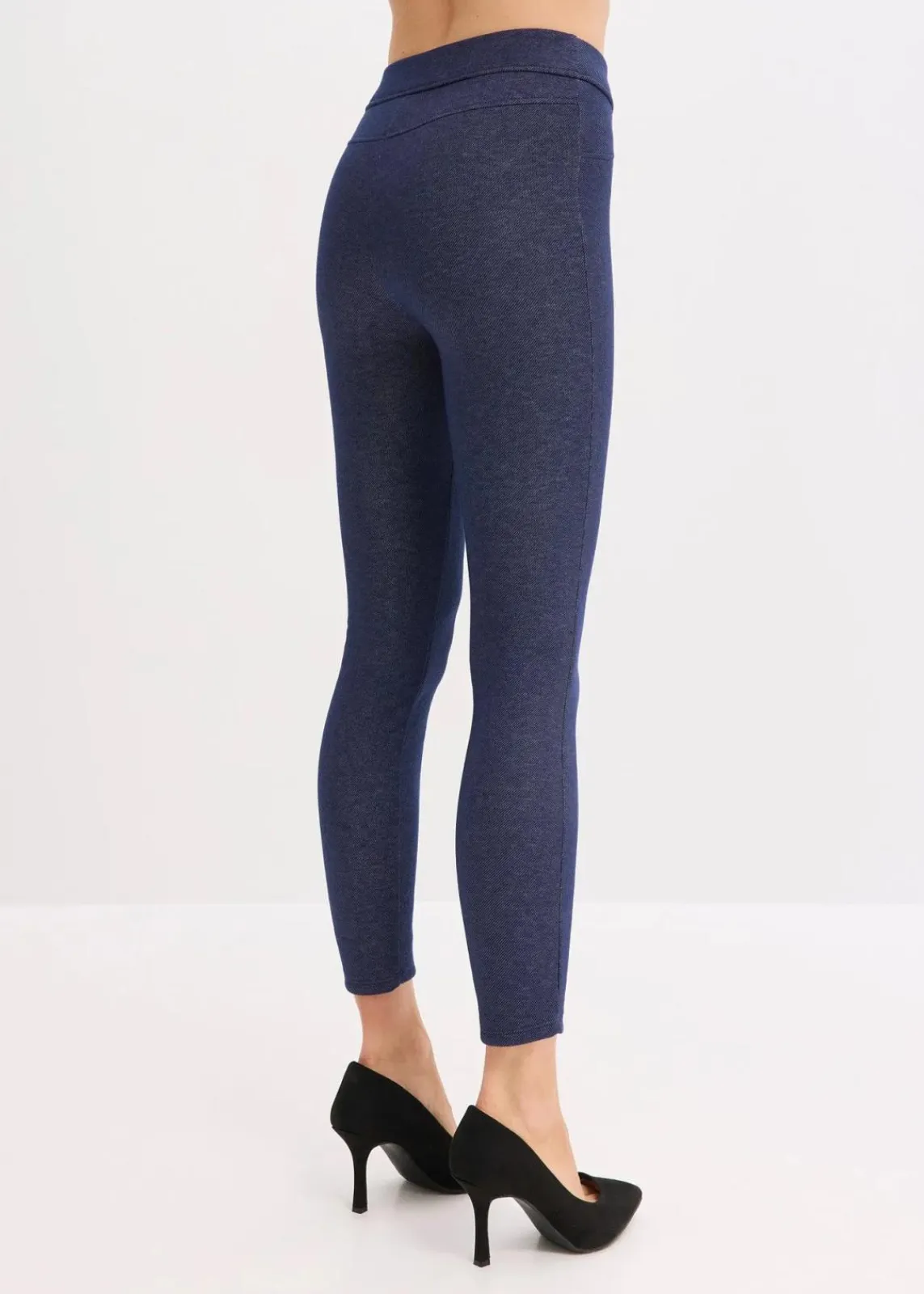bonprix Bekleidung·Kleider|Hosen^Thermo-Strumpfleggings in Jeansoptik blau meliert