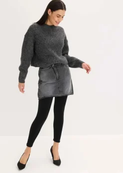 bonprix Bekleidung·Kleider|Thermounterwäsche^Thermo-Strumpfleggings mit weichem Innenfleece schwarz