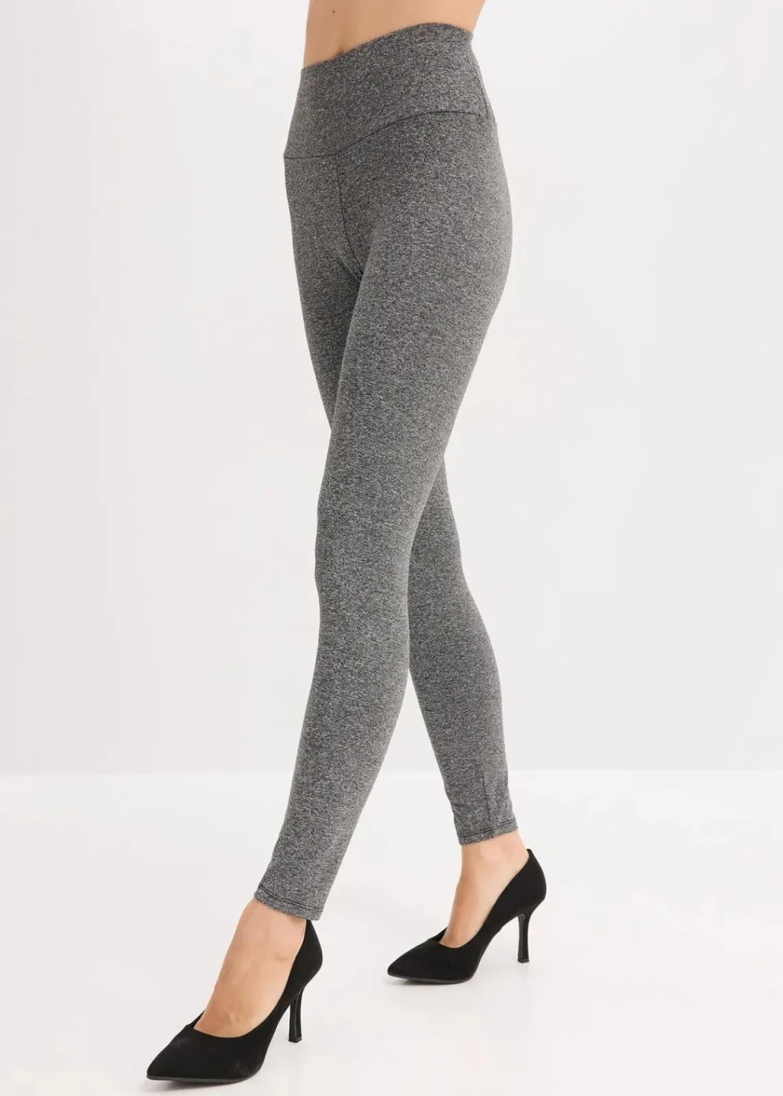 bonprix Bekleidung·Kleider|Thermounterwäsche^Thermo-Strumpfleggings mit Innenfleece grau meliert