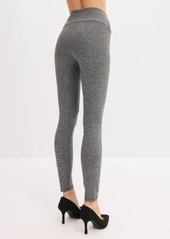 bonprix Bekleidung·Kleider|Thermounterwäsche^Thermo-Strumpfleggings mit Innenfleece grau meliert