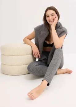 bonprix Bekleidung·Kleider|Thermounterwäsche^Thermo-Strumpfleggings mit Innenfleece grau meliert