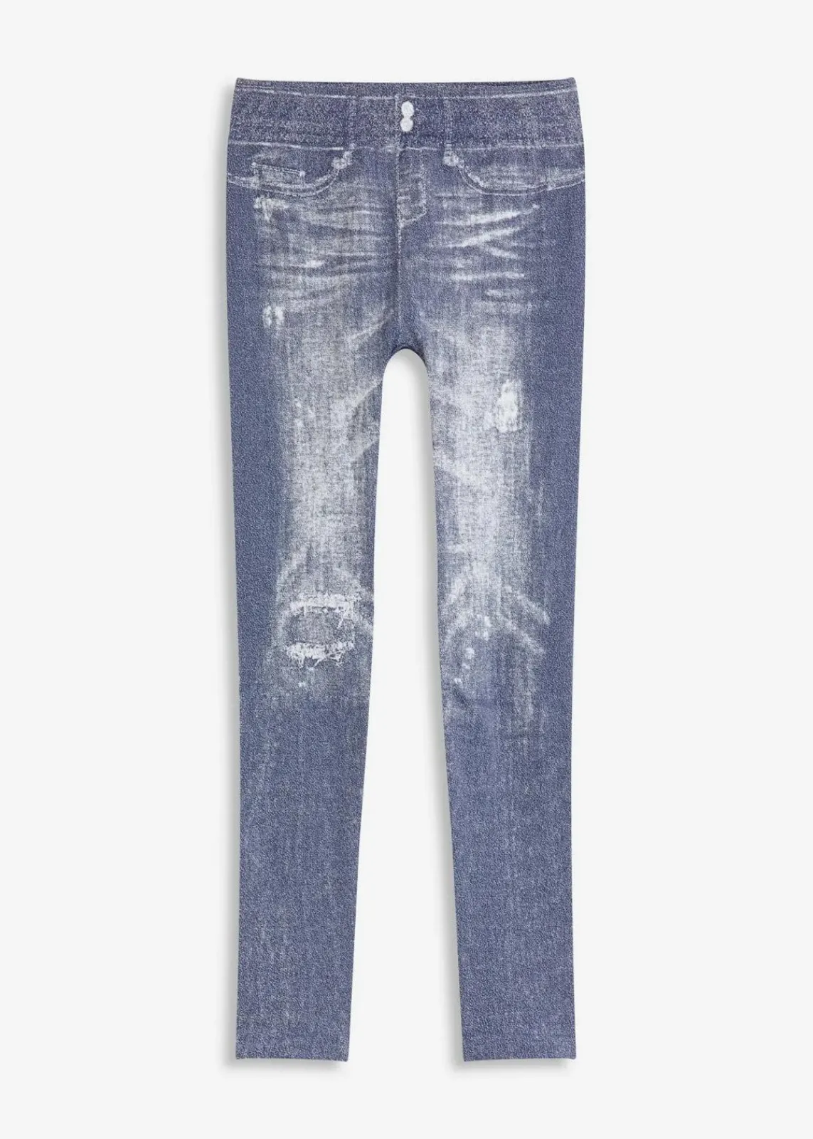 bonprix Bekleidung·Kleider|Thermounterwäsche^Thermo-Strumpfleggings mit weicher Innenseite blau jeansoptik