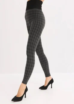 bonprix Bekleidung·Kleider|Thermounterwäsche^Thermo-Strumpfleggings mit weicher Innenseite schwarz kariert