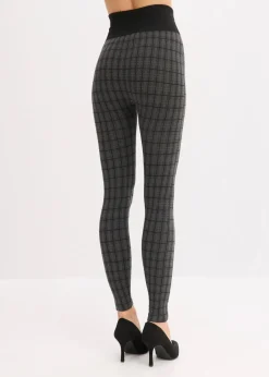 bonprix Bekleidung·Kleider|Thermounterwäsche^Thermo-Strumpfleggings mit weicher Innenseite schwarz kariert
