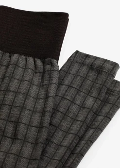 bonprix Bekleidung·Kleider|Thermounterwäsche^Thermo-Strumpfleggings mit weicher Innenseite schwarz kariert