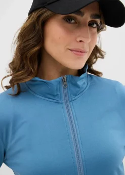 bonprix Bekleidung·Röcke|Bekleidung·Blusen & Tuniken^Thermo-Sweatjacke wellenblau