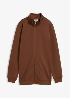 bonprix Sweat|Basics^Thermo-Sweatjacke hellbraun