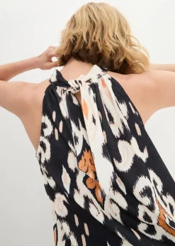 bonprix Shirts & Tops|Zweiteiler & Sets^Top schwarz/natur/sonnenbraun/latte macchiato bedruckt