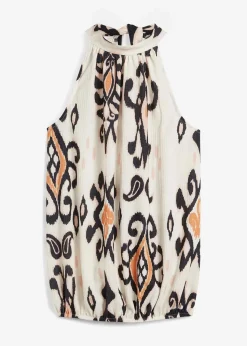 bonprix Zweiteiler & Sets|Shirts & Tops^Top natur/schwarz/sonnenbraun/latte macchiato bedruckt