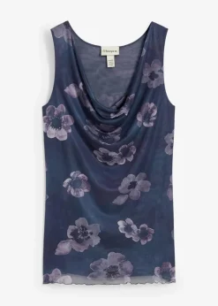 bonprix Shirts & Tops|Nachhaltigere Materialien^Top anthrazit geblümt