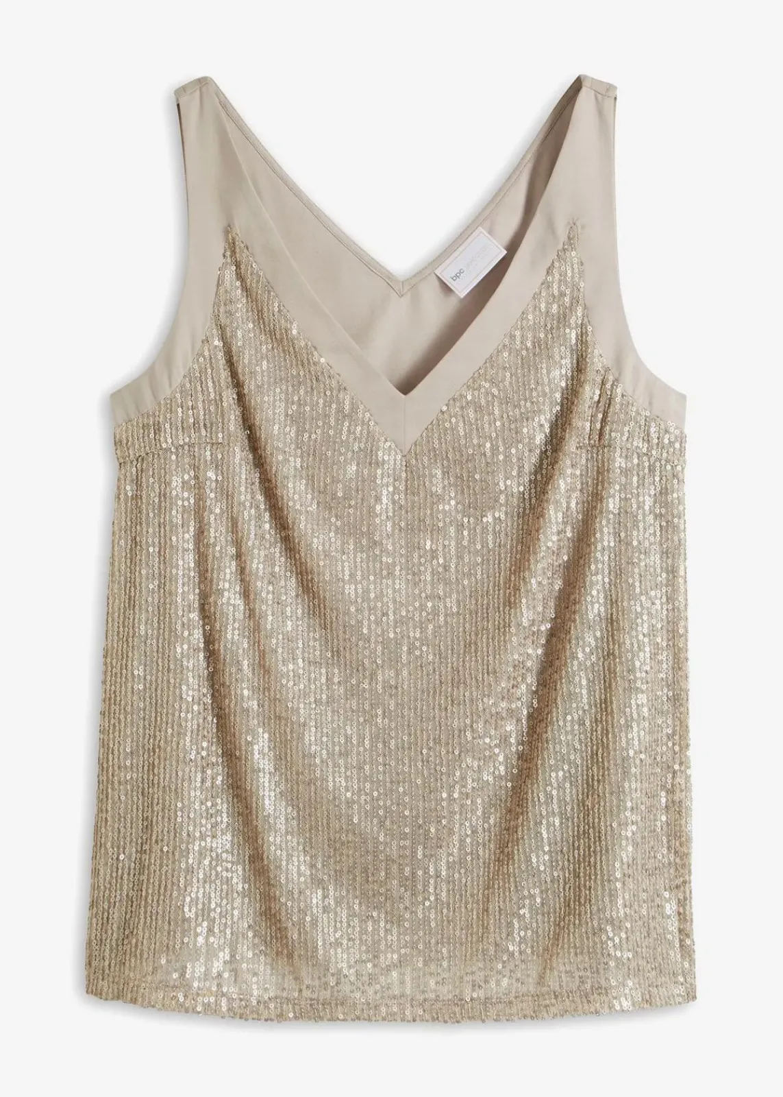 bonprix Shirts & Tops^Top naturstein metallic