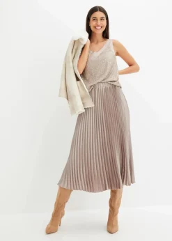 bonprix Shirts & Tops^Top naturstein metallic