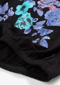 bonprix Shirts & Tops|Nachhaltigere Materialien^Top aus fließendem Viskose-Mix schwarz bedruckt