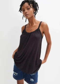 bonprix Shirts & Tops^Top aus fließender Viskose schwarz