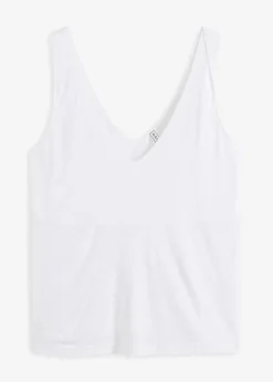 bonprix Nachhaltigere Materialien|Shirts & Tops^Top aus fließender Viskose weiß