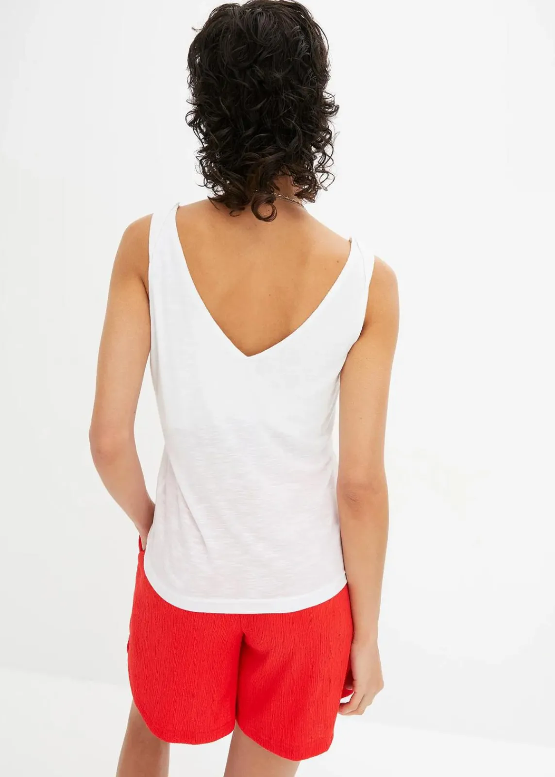 bonprix Nachhaltigere Materialien|Shirts & Tops^Top aus fließender Viskose weiß