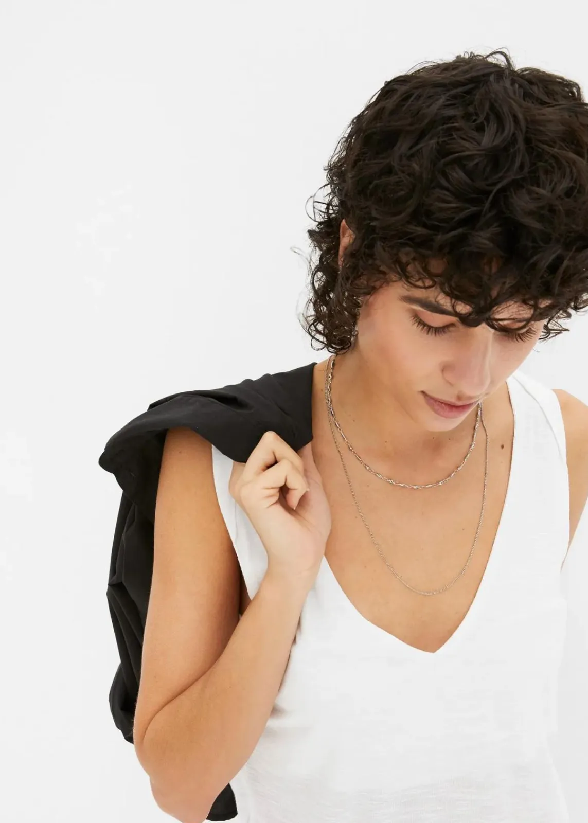 bonprix Nachhaltigere Materialien|Shirts & Tops^Top aus fließender Viskose weiß