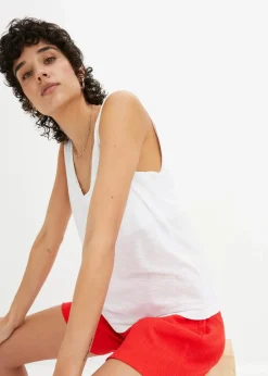 bonprix Nachhaltigere Materialien|Shirts & Tops^Top aus fließender Viskose weiß