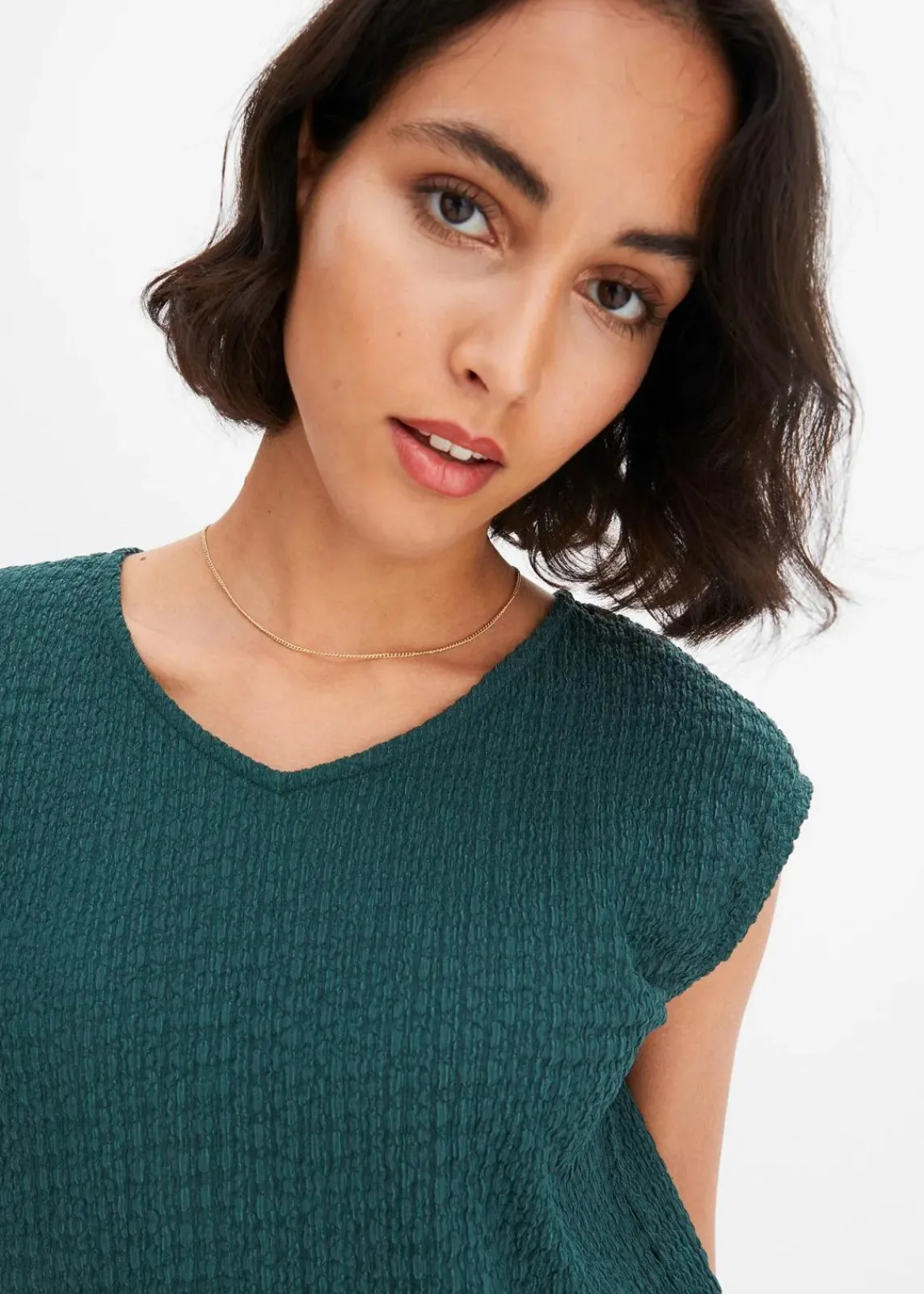 bonprix Shirts & Tops^Top aus leichtem Crêpe mattgrün