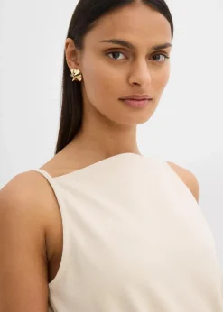 bonprix Shirts & Tops|Zweiteiler & Sets^Top aus Piqué kieselbeige
