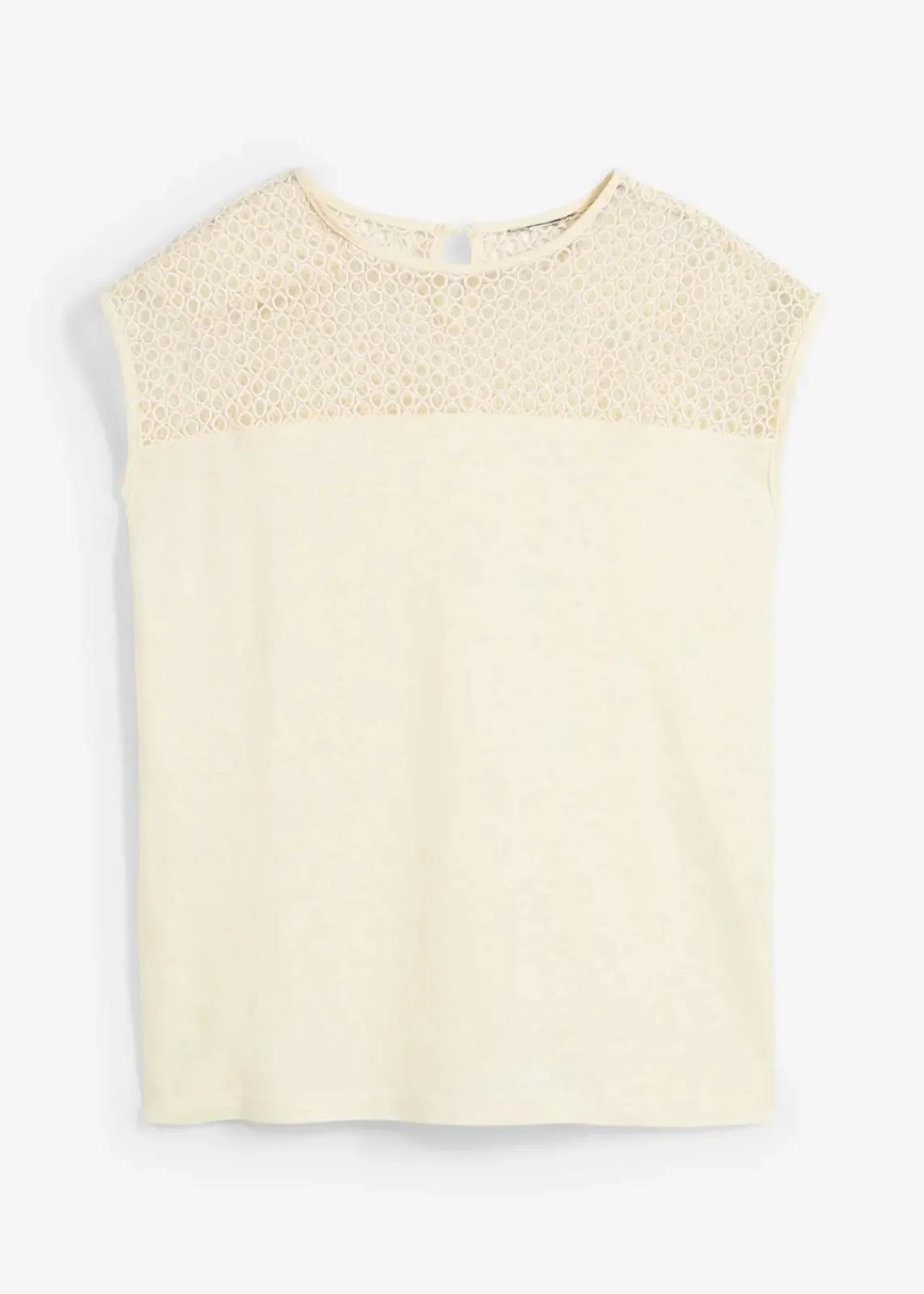 bonprix Shirts & Tops|Premium^Top aus reinem Leinen wollweiß