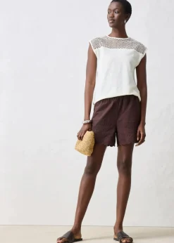 bonprix Shirts & Tops|Premium^Top aus reinem Leinen wollweiß