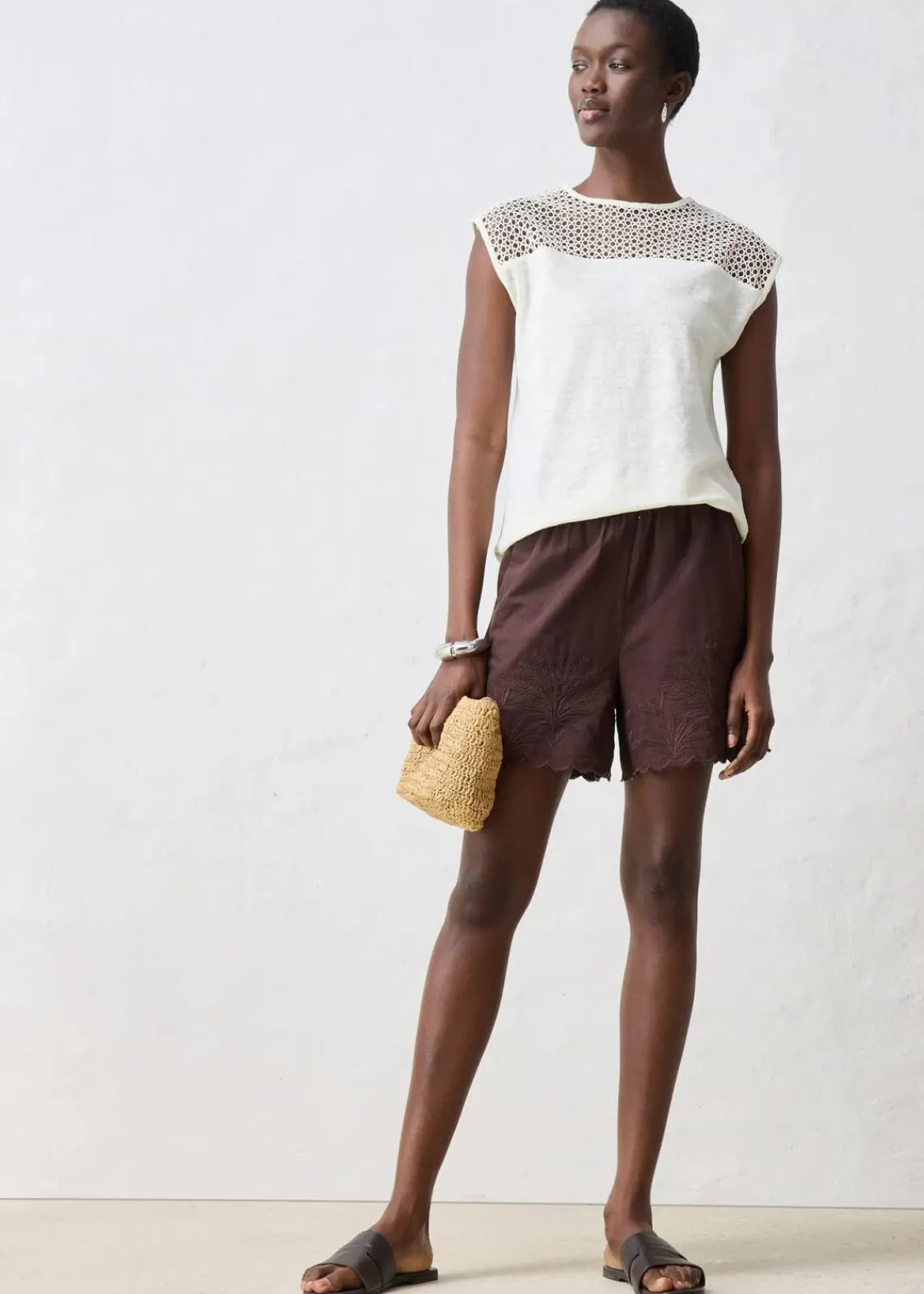 bonprix Shirts & Tops|Premium^Top aus reinem Leinen wollweiß