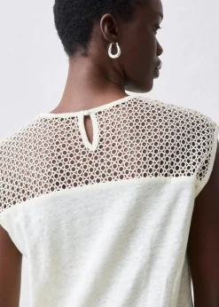 bonprix Shirts & Tops|Premium^Top aus reinem Leinen wollweiß