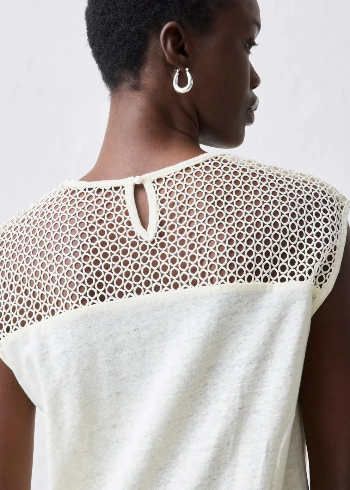 bonprix Shirts & Tops|Premium^Top aus reinem Leinen wollweiß