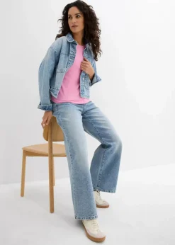 bonprix Unterhemden|Basics^Top aus reiner Bio-Baumwolle rosa