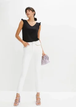 bonprix Nachhaltigere Materialien|Shirts & Tops^Top aus reiner Bio-Baumwolle schwarz