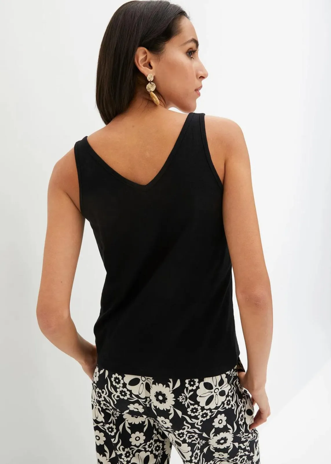 bonprix Bekleidung·Röcke|Basics^Top aus reiner Bio-Baumwolle schwarz