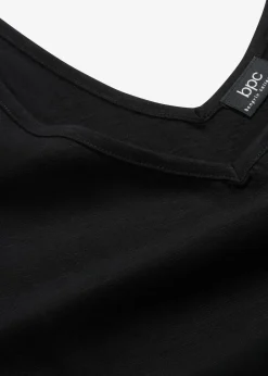 bonprix Bekleidung·Röcke|Basics^Top aus reiner Bio-Baumwolle schwarz