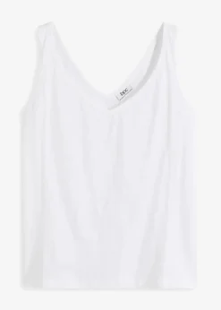 bonprix Nachhaltigere Materialien|Shirts & Tops^Top aus reiner Bio-Baumwolle weiß