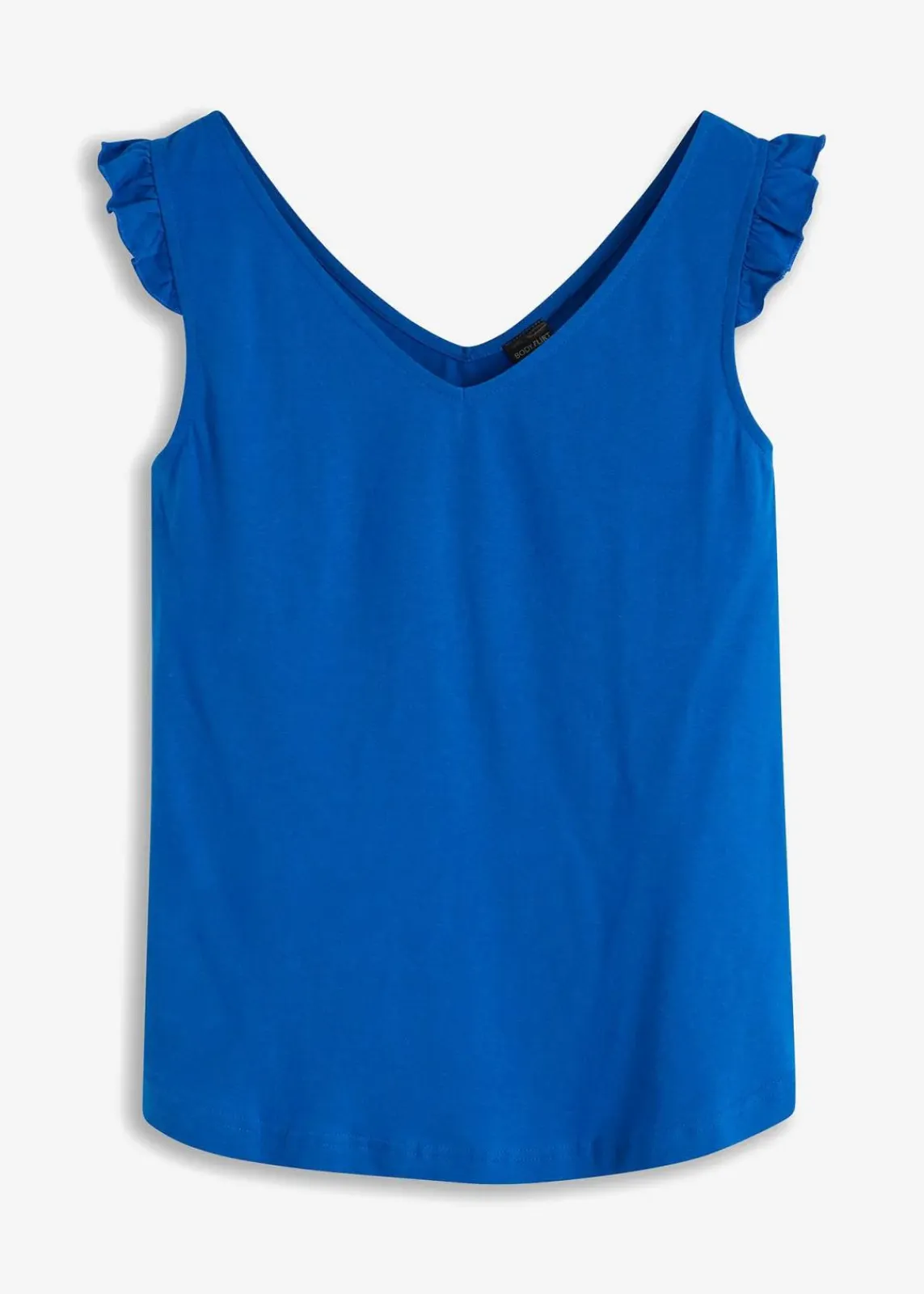 bonprix Nachhaltigere Materialien|Shirts & Tops^Top aus reiner Bio-Baumwolle azurblau
