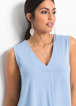 bonprix Shirts & Tops|Nachhaltigere Materialien^Top aus softem Viskose-Mix hellblau