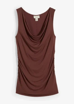 bonprix Nachhaltigere Materialien|Shirts & Tops^Top aus softem Viskose-Mix terrabraun