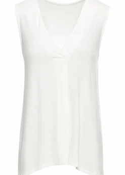 bonprix Nachhaltigere Materialien|Shirts & Tops^Top aus softem Viskose-Mix wollweiß